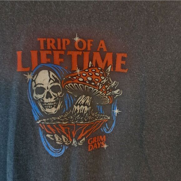 Men's Grim Days "Trip of a Lifetime" shirt, size Large - Picture 2 of 5